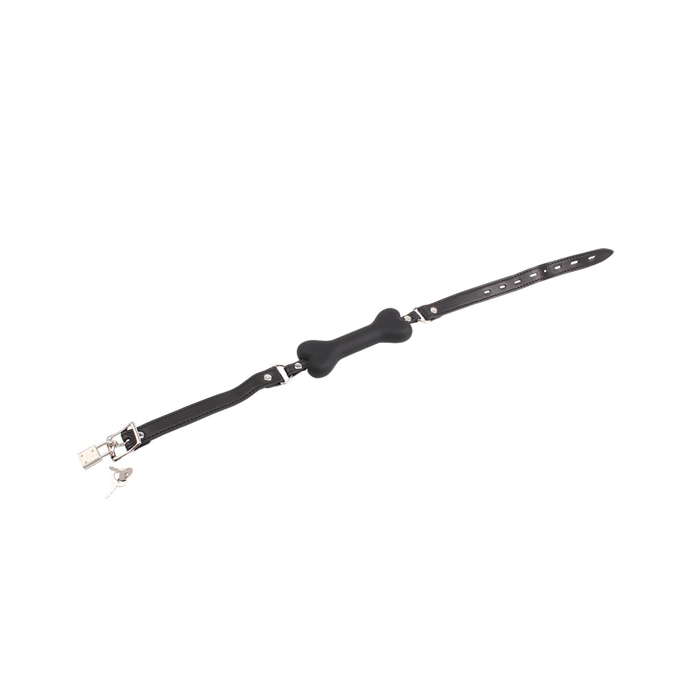 BEHAVE! DOGGLE BONE BIT GAG-BLACK