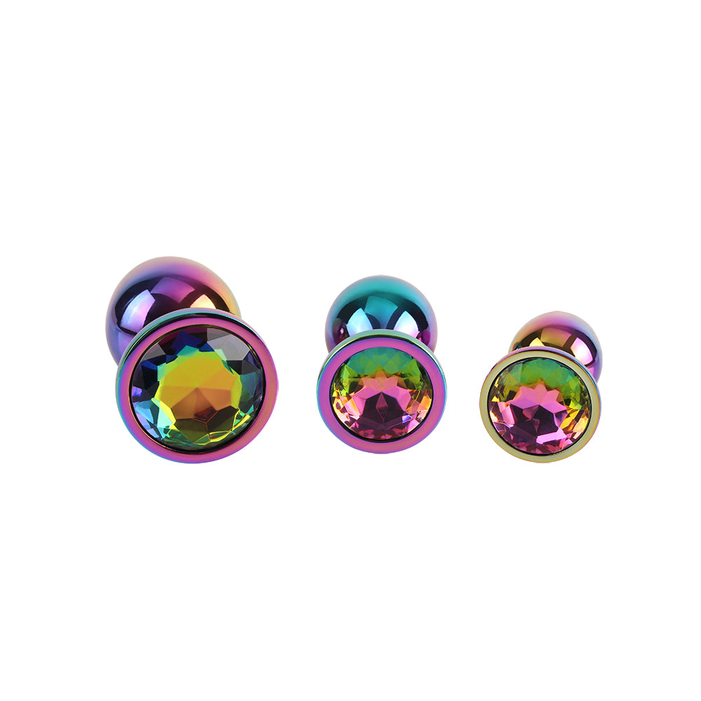 MATRIX MONT RAINBOW GEM BUTT PLUG SET 3 PZ