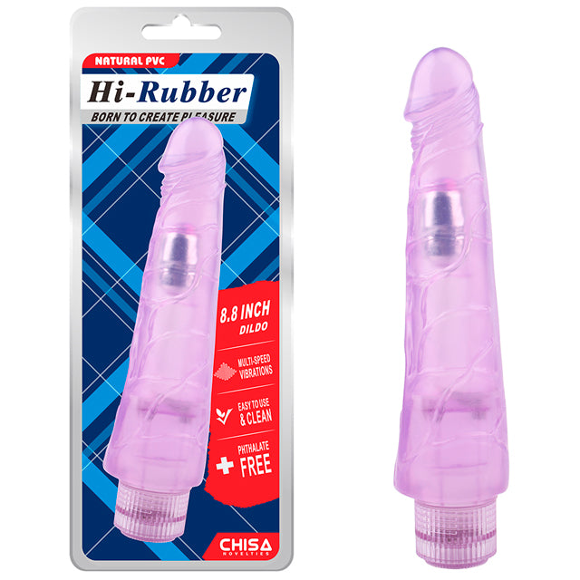 HI-RUBBER 8.8" DILDO - MORADO