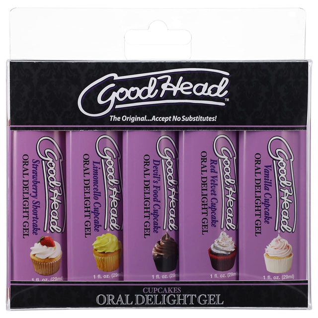 GOODHEAD ORAL DELIGHT GEL - CUPCAKES 1 OZ 5 PK