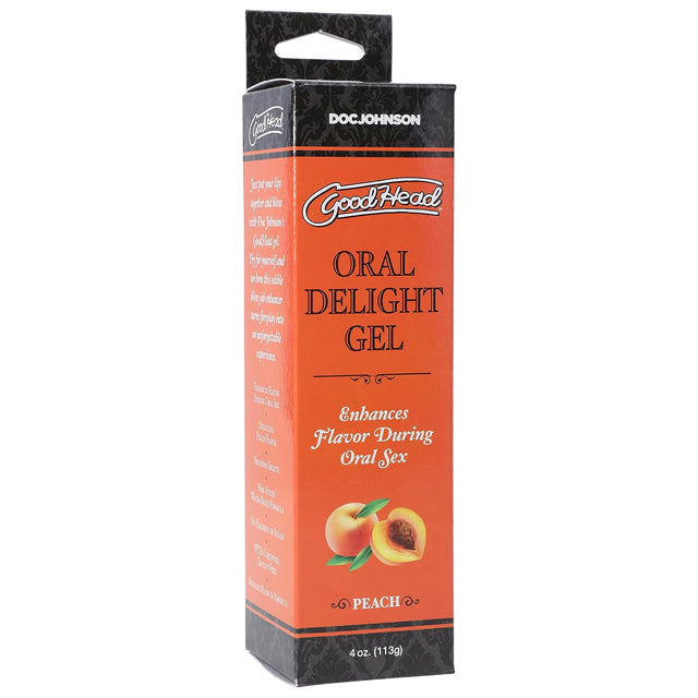 GOODHEAD ORAL DELIGHT GEL - PEACH 4 OZ