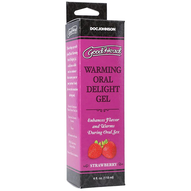 GOODHEAD WARMING HEAD ORAL DELIGHT GEL - STRAWBERRY 4 OZ