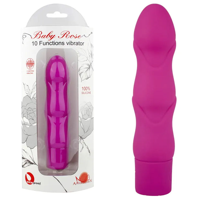 BABY ROSE 10 FUNCTIONS VIBRATOR – MORADO