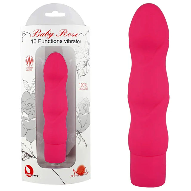 BABY ROSE 10 FUNCTIONS VIBRATOR – ROSA