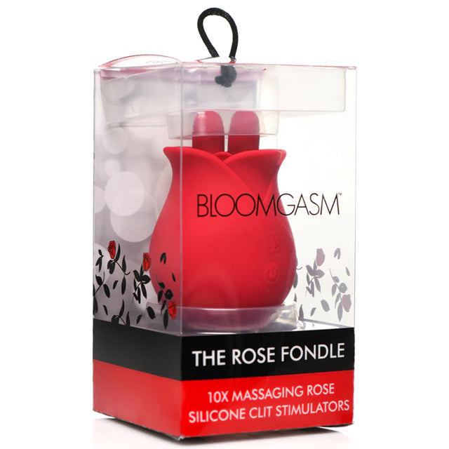 THE ROSE FONDLE 10X MASSAGING ROSE SILICONE CLIT STIMULATORS