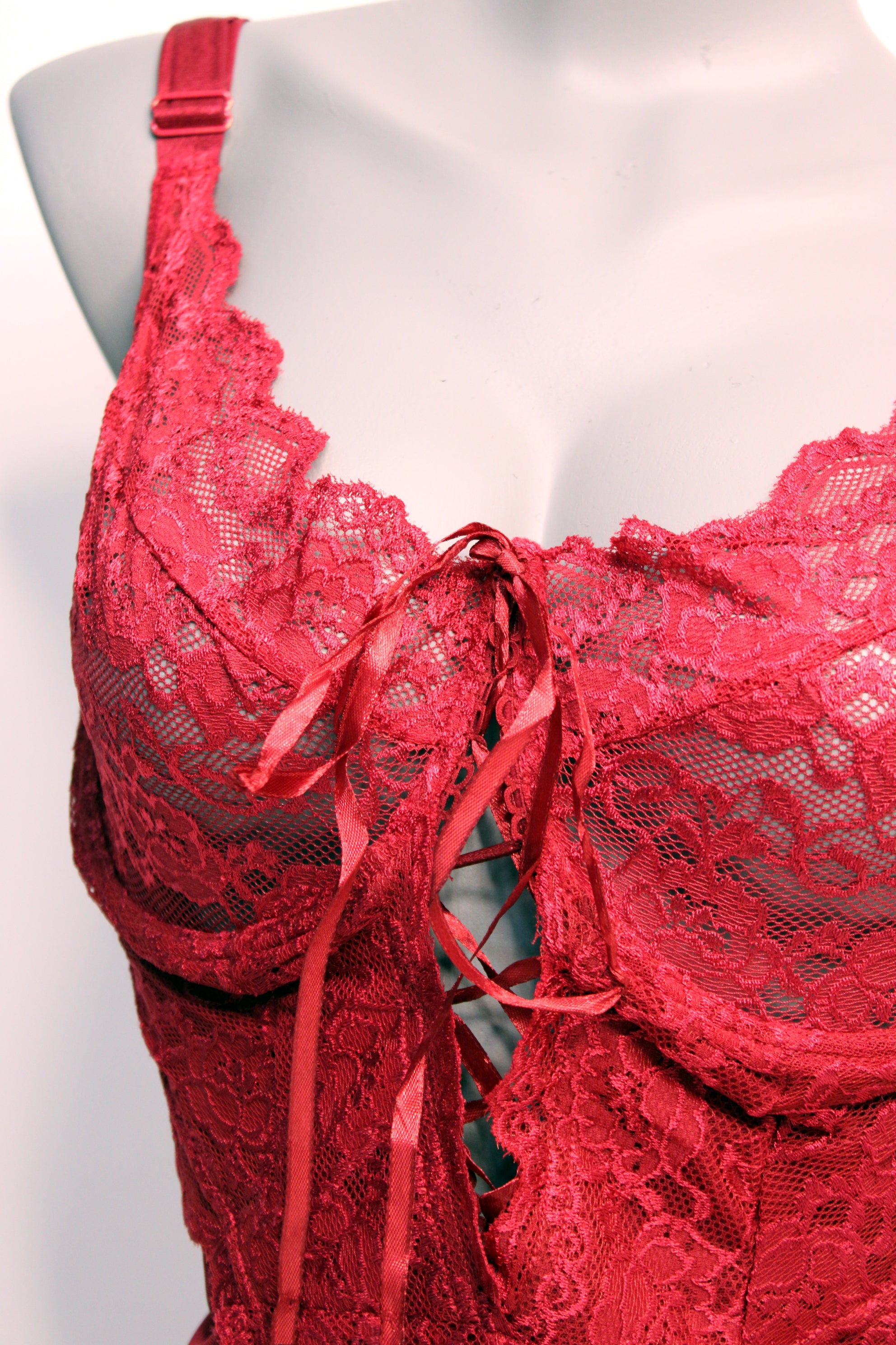 COQUETTE DIVA CHEMISE - MERLOT 3X/4X