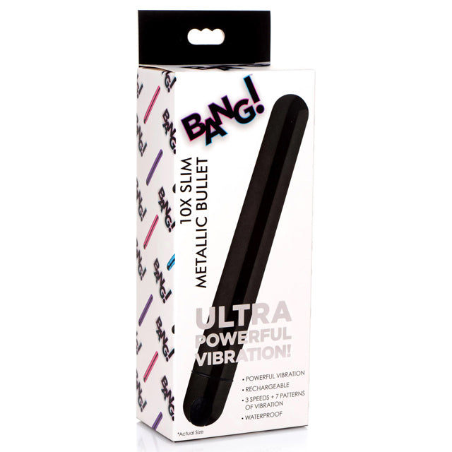 BANG! 10X SLIM METALLIC BULLET - NEGRO