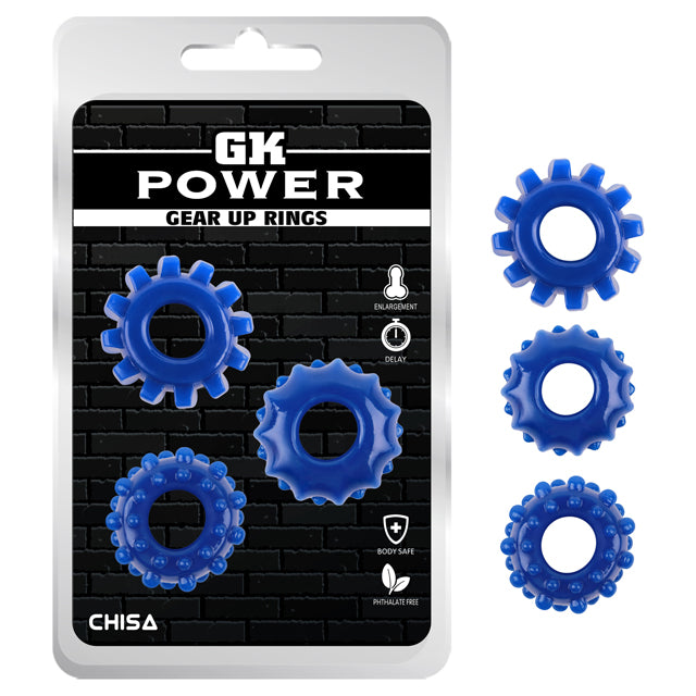 GK POWER GEAR UP RINGS - AZUL