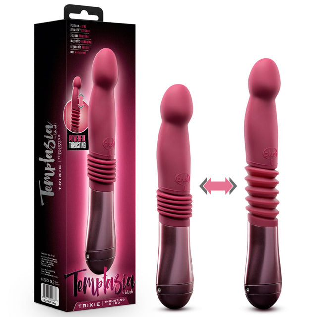 TEMPTASIA TRIXIE THRUSTING DILDO - VINO
