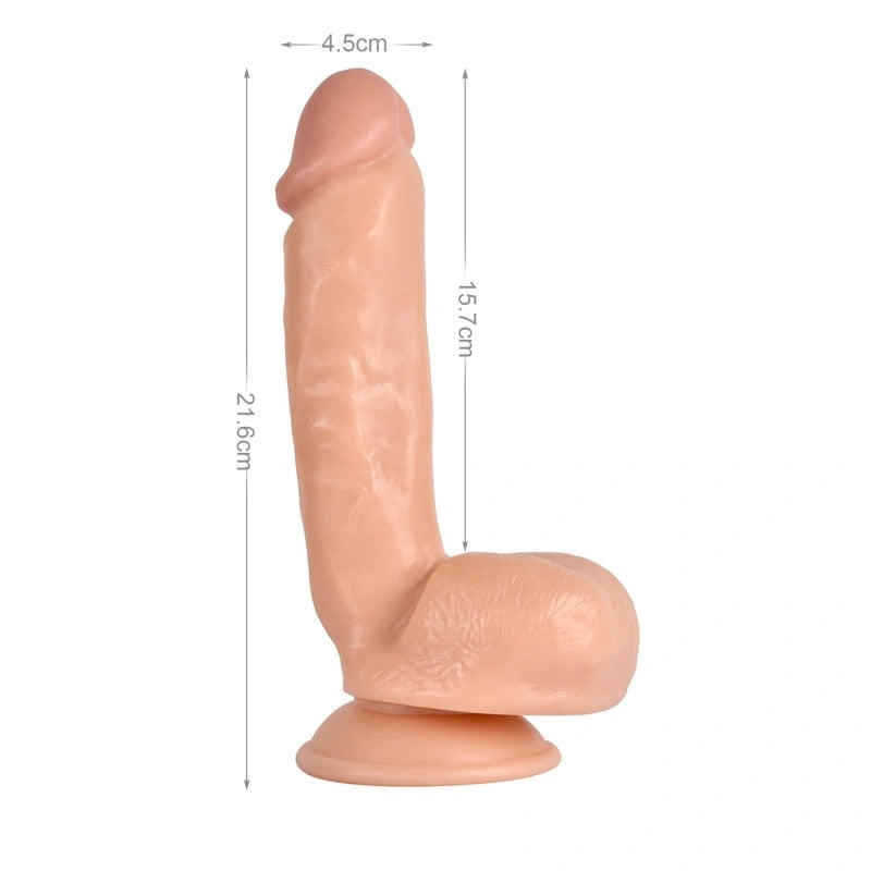 8.5"/21.59 CM. ULTRA REALISTIC SUCTION CUP DILDO