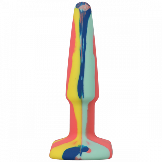 A-PLAY GROOVY SILICONE ANAL PLUG 4 INCH - SUNRISE