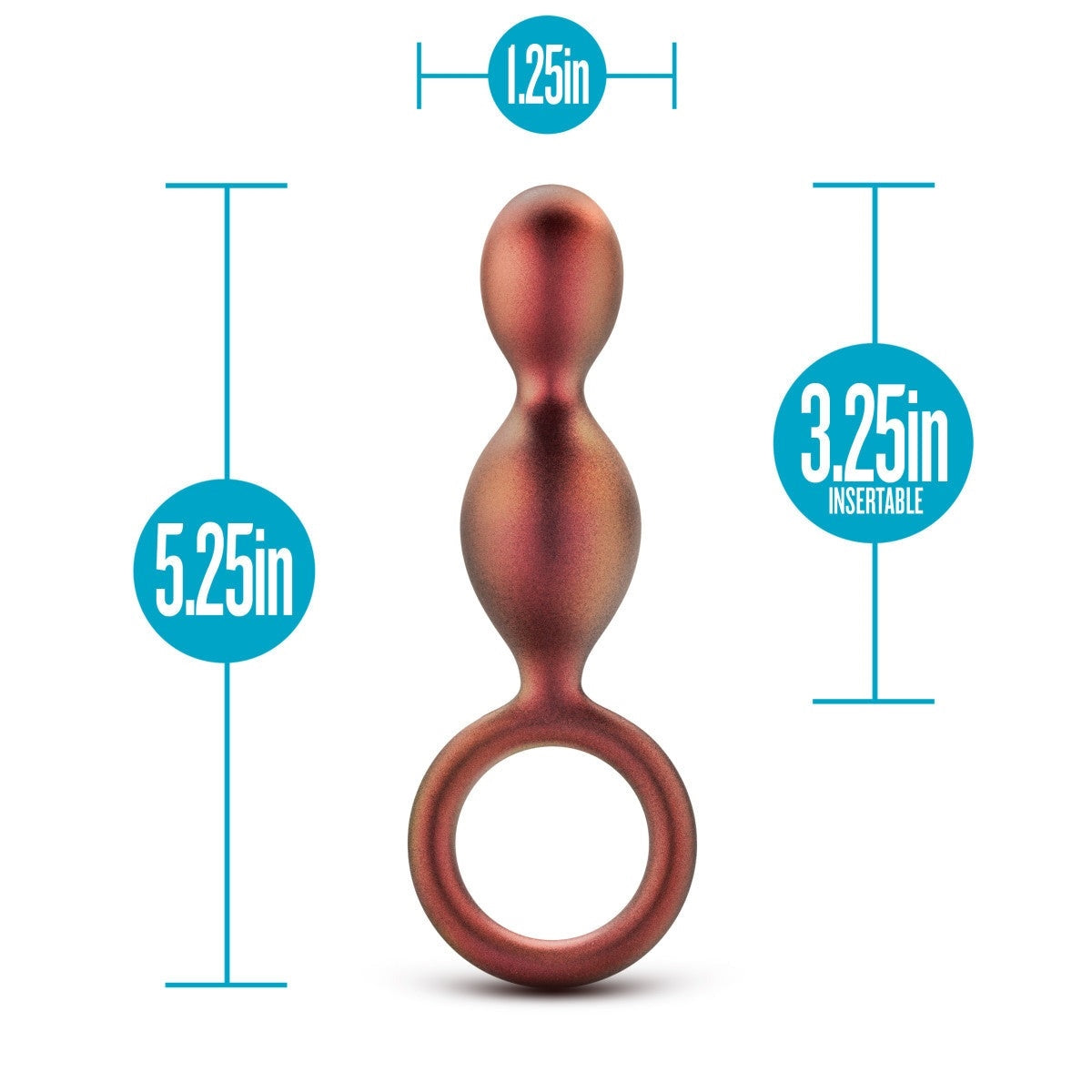 ANAL ADVENTURES MATRIX - DUO LOOP PLUG - COPPER