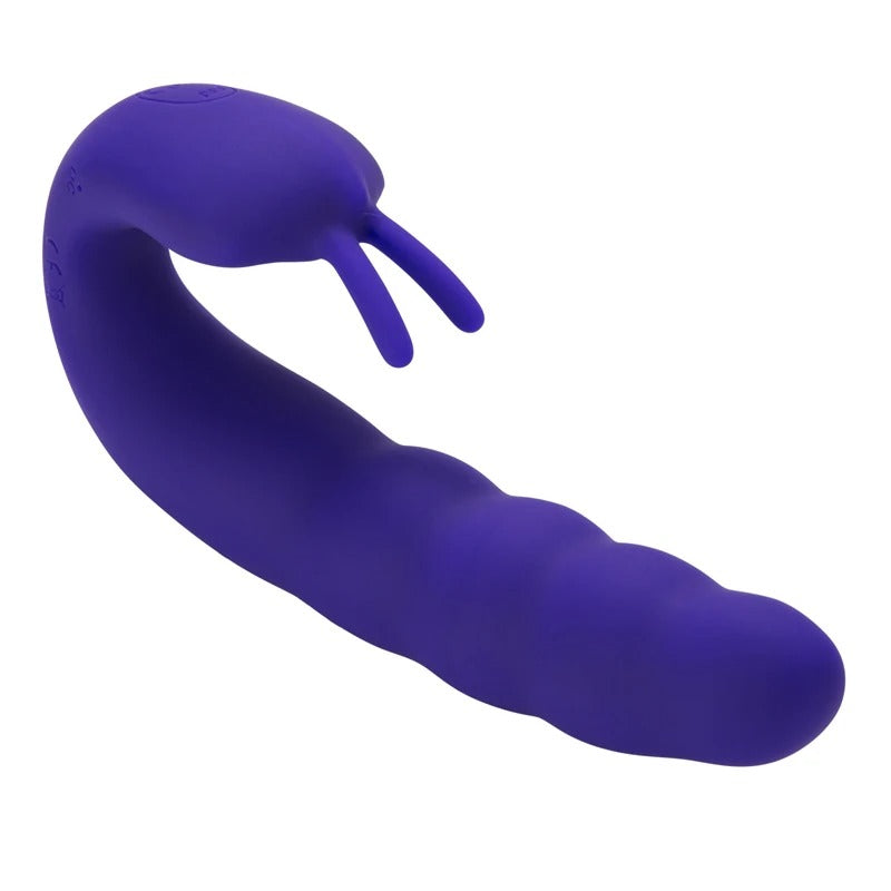 RIBBED DUAL STIMULATOR PURPLE