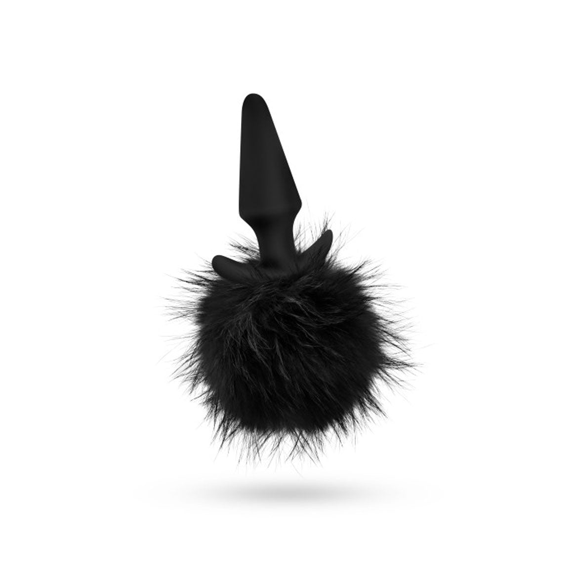 Anal Adventures - Platinum - Rabbit Tail Plug - Black