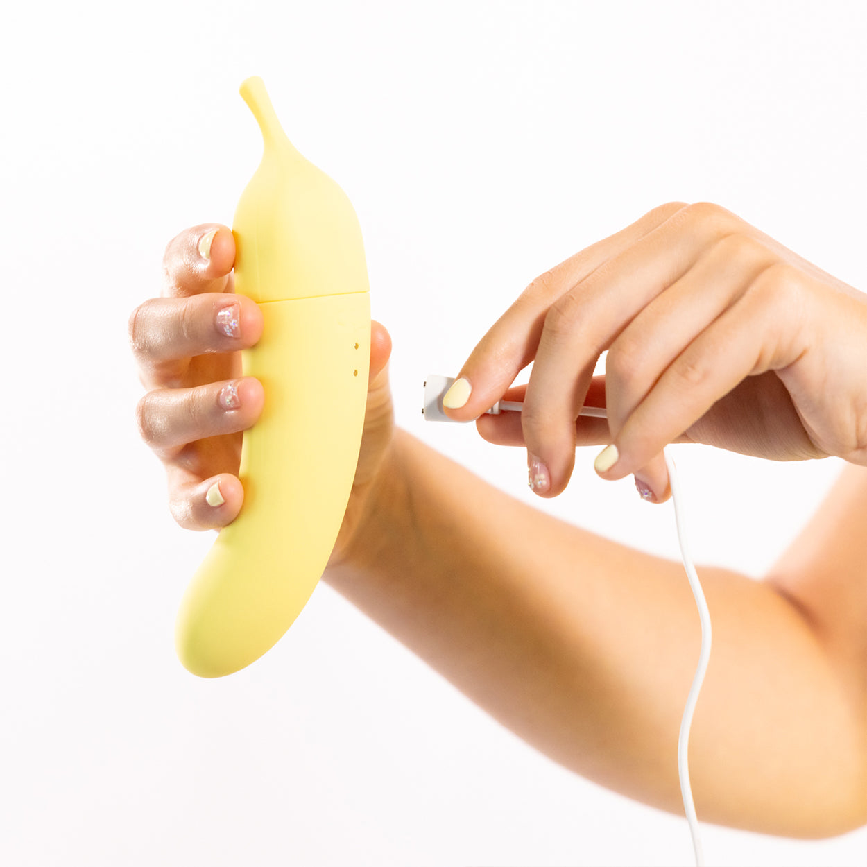 BANANA CREAM AIR PULSE & G-SPOT VIBRATOR