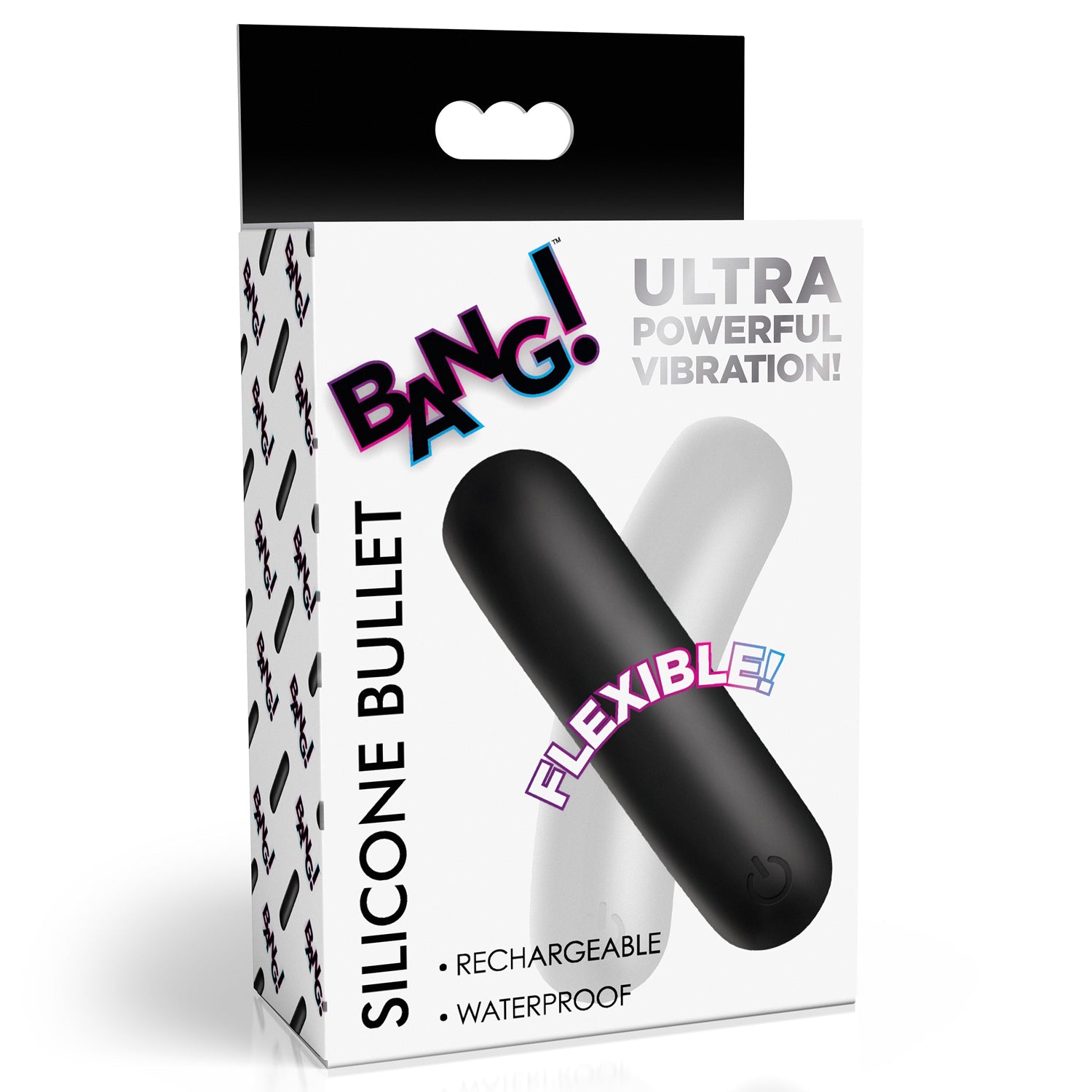 BANG! FLEXIBLE SILICONE BULLET - NEGRO