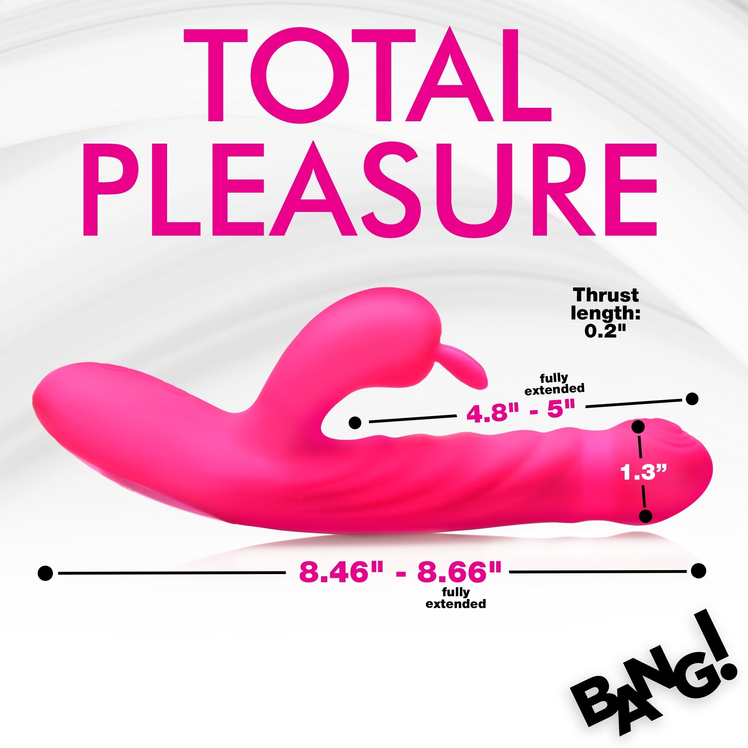 BANG! THRUSTING & VIBRATING RABBIT - ROSA