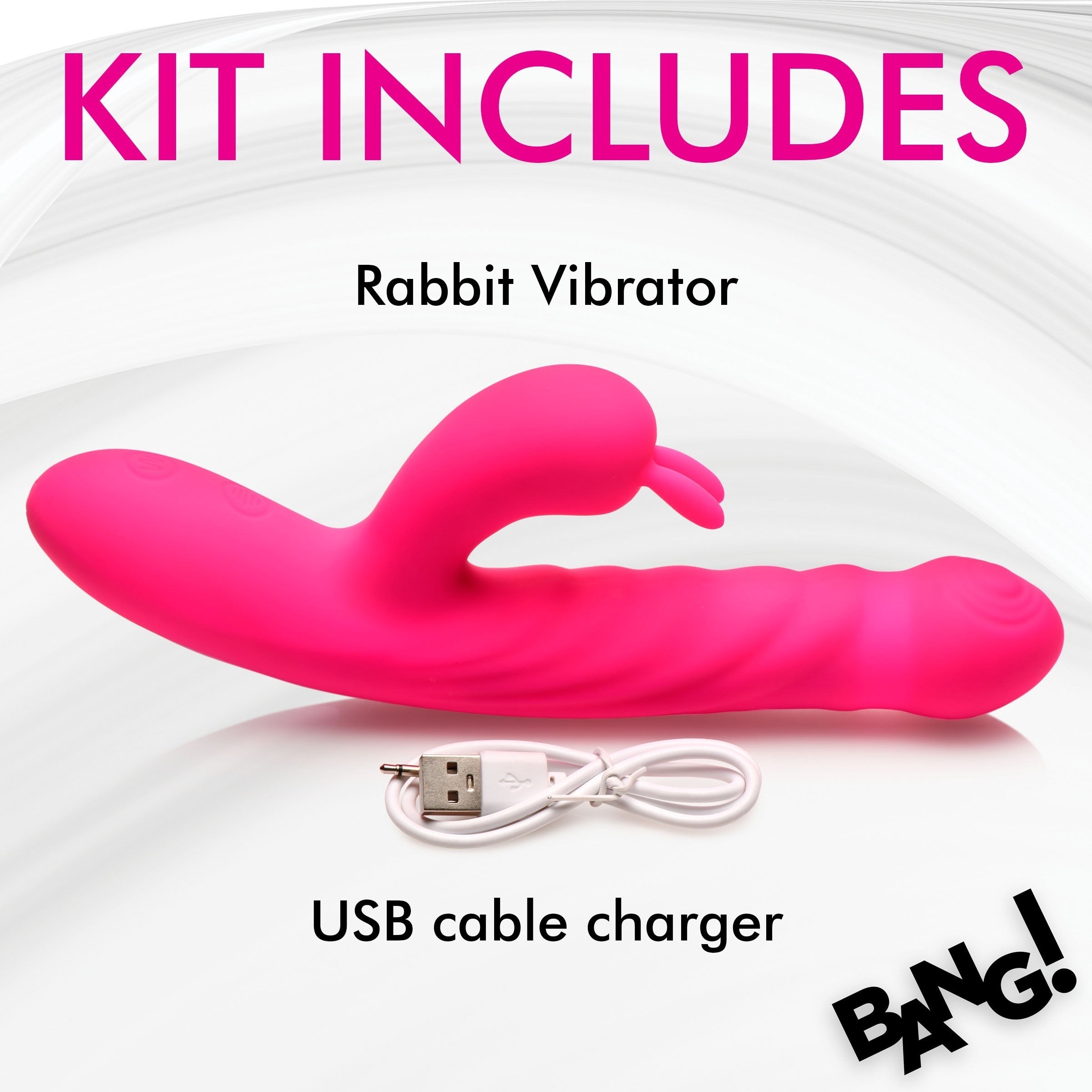 BANG! THRUSTING & VIBRATING RABBIT - ROSA
