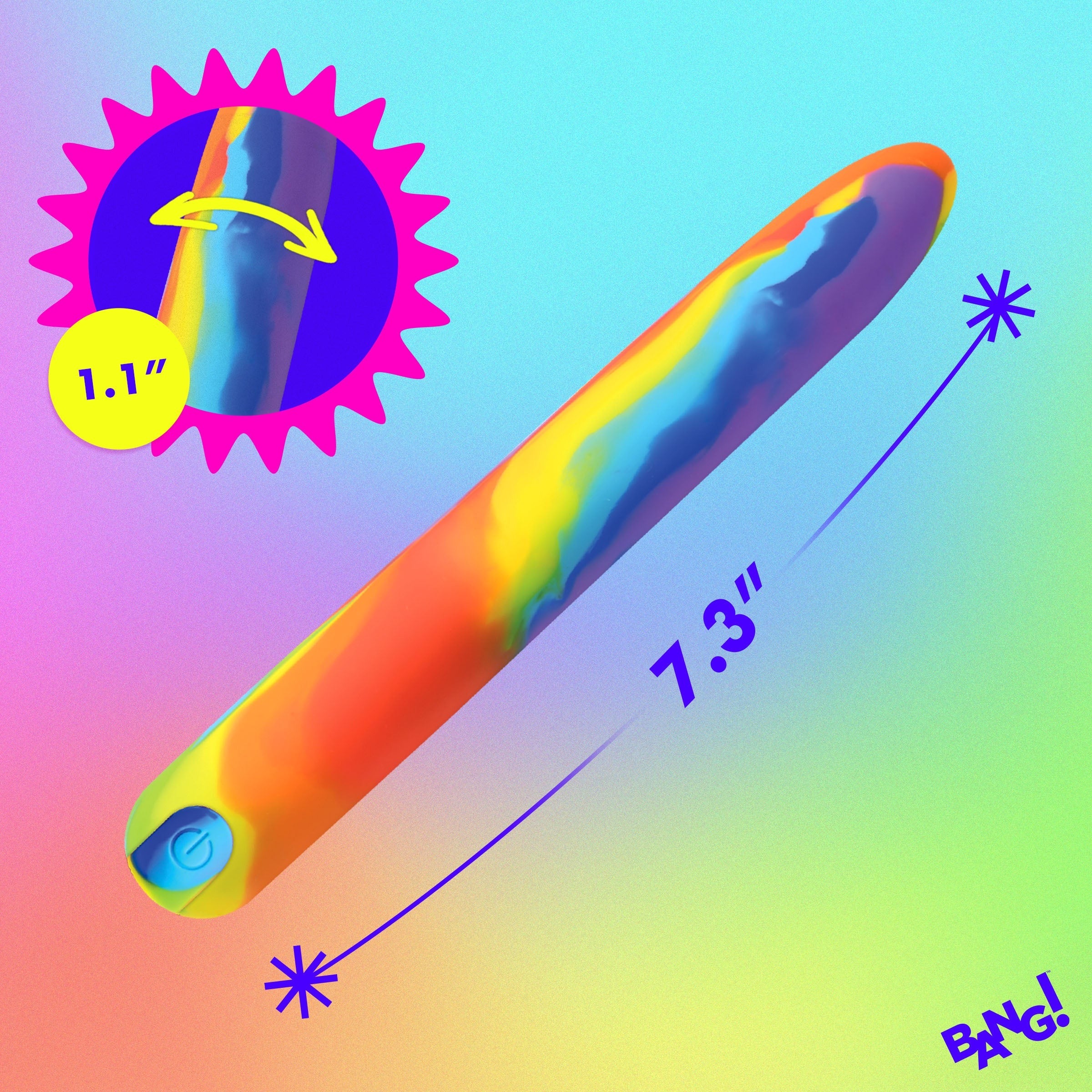 BANG! RAINBOW SILICONE VIBRATOR