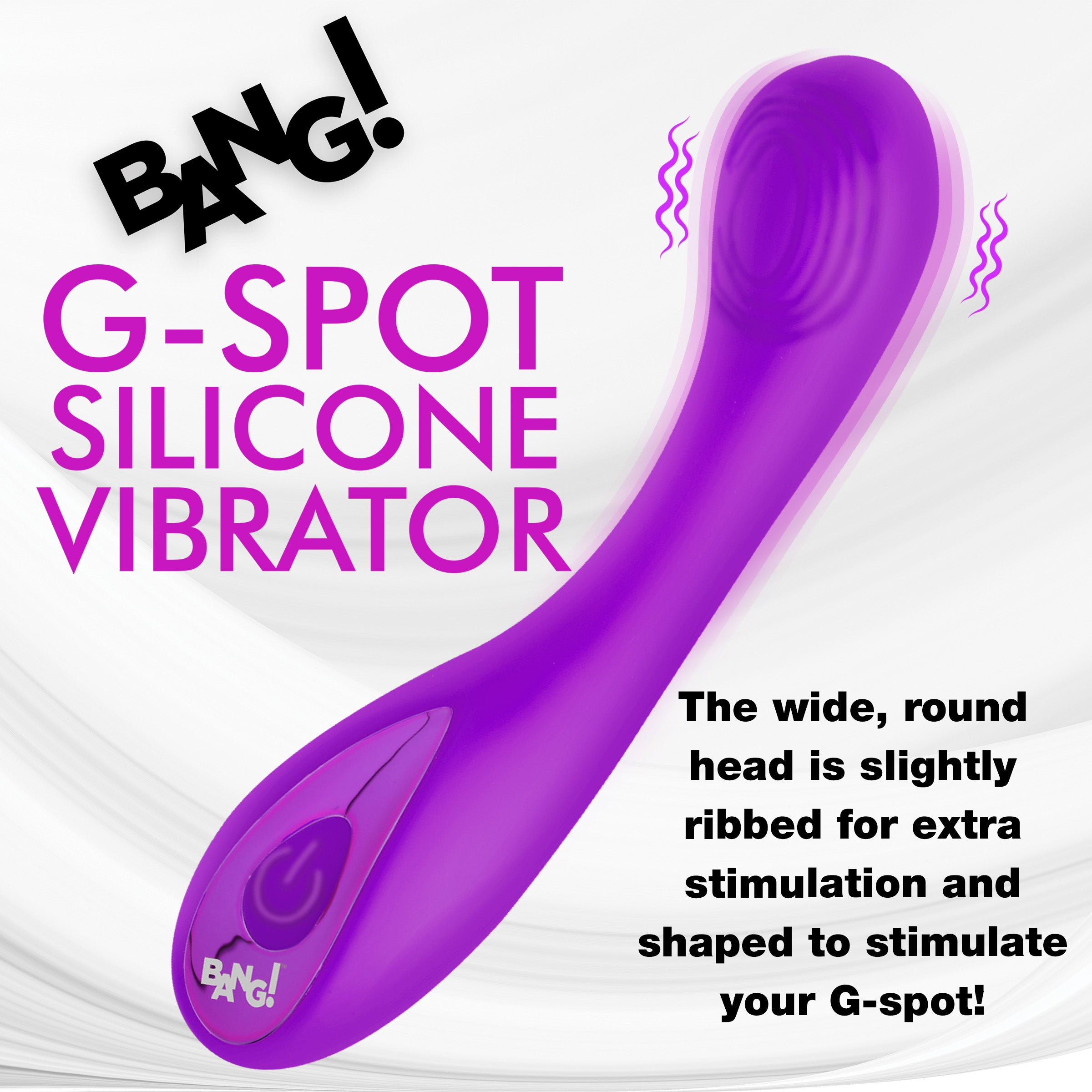 BANG! G-SPOT SILICONE VIBRATOR - MORADO