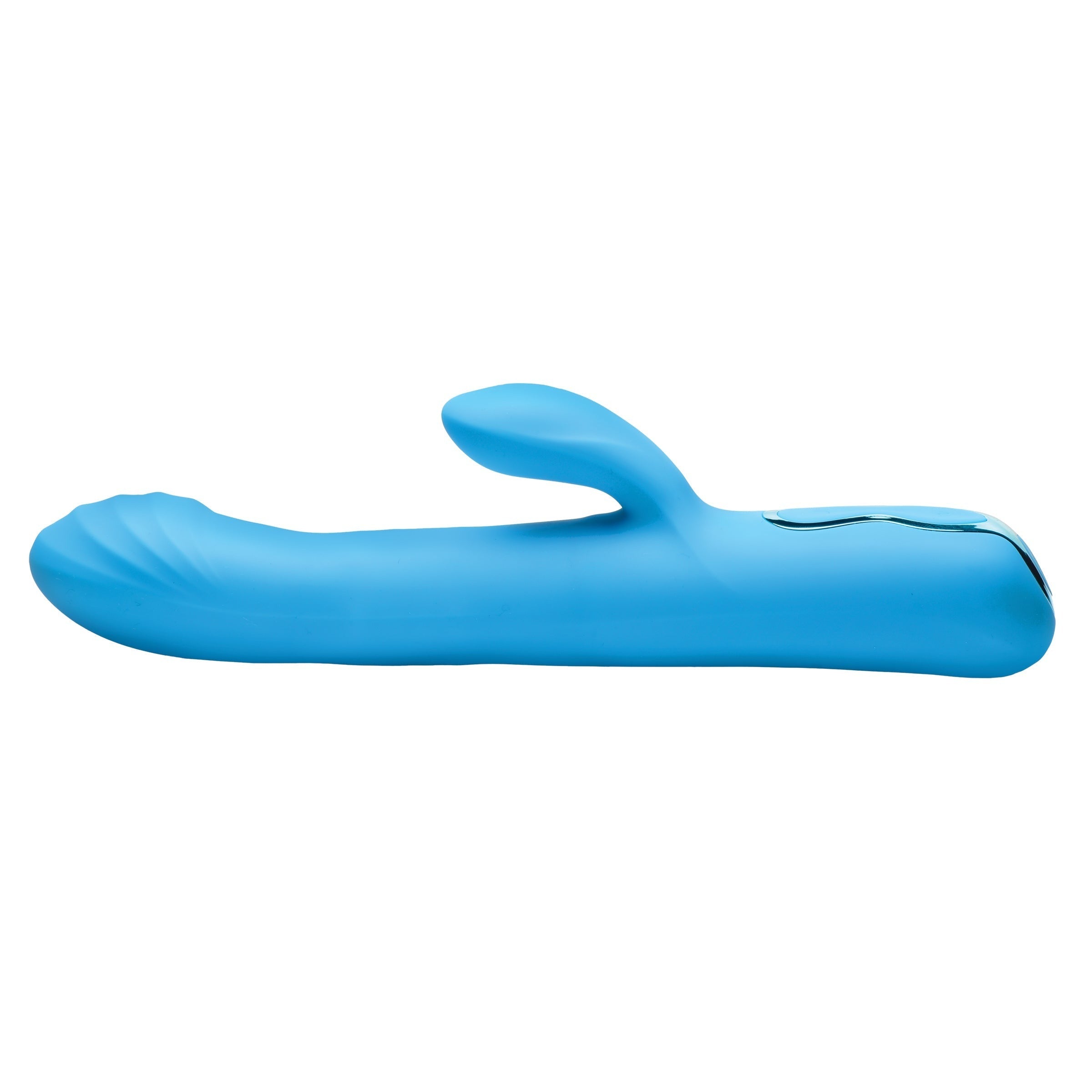 BANG! ROTATING BEADED RABBIT VIBRATOR - AZUL