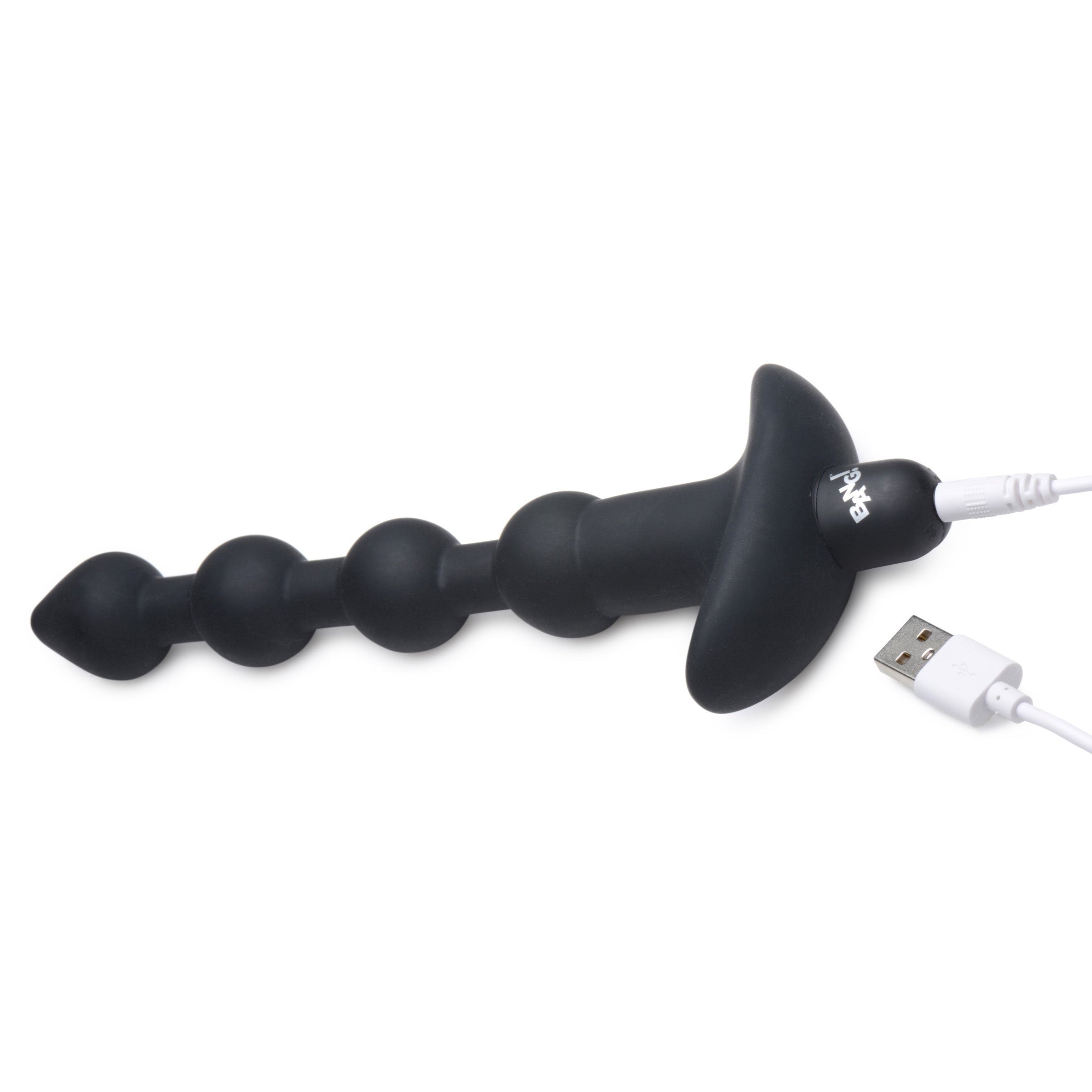 BANG! VIBE SILICONE ANAL BEADS & REMOTE CONTROL - NEGRO