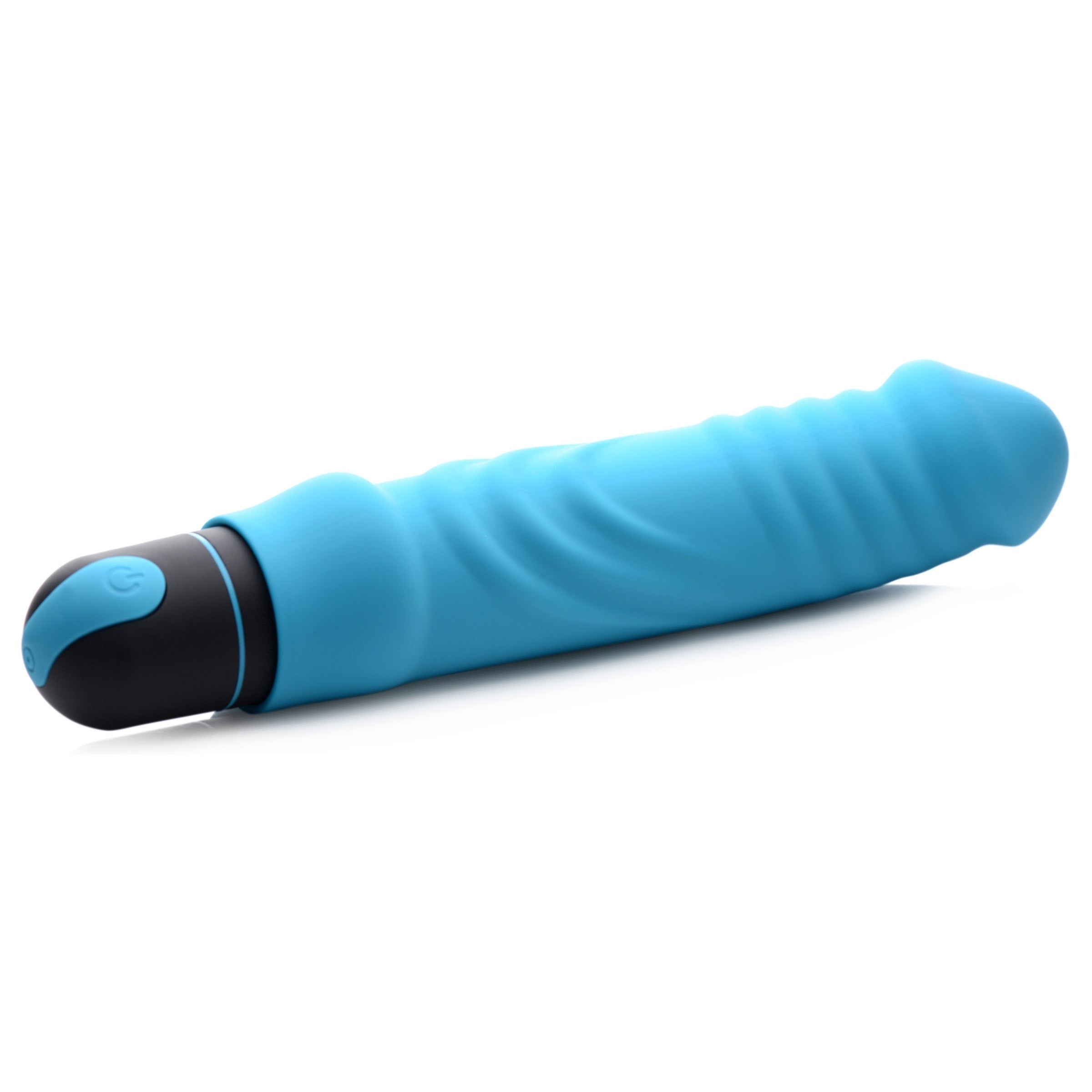 XL BULLET & RIBBED SILICONE SLEEVE - BLUE