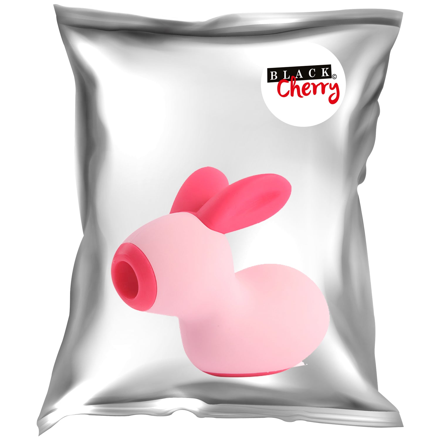 BLACK CHERRY RABBIT SHAPE SUCTION VIBE - ROSA