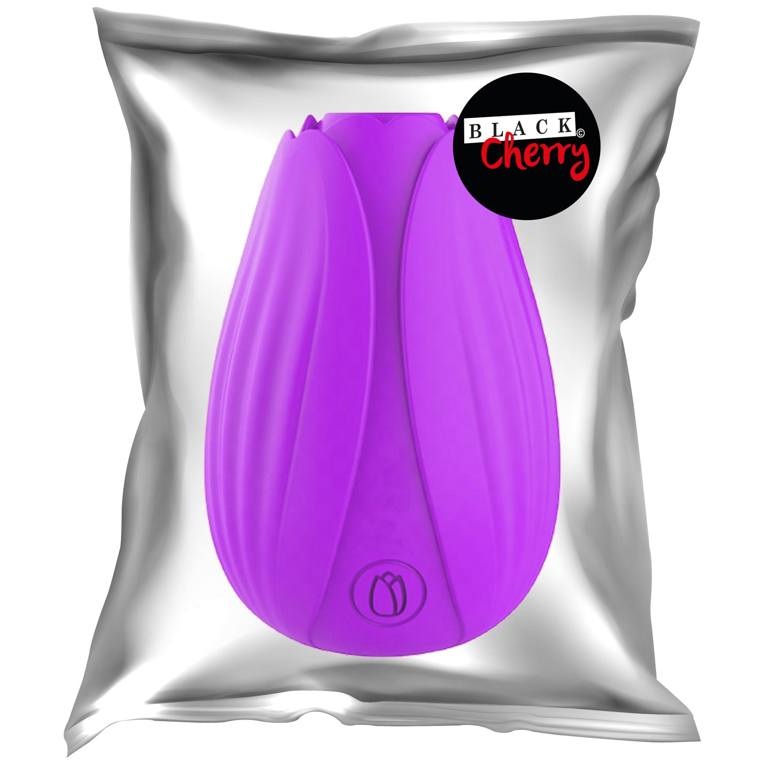 BLACK CHERRY TULIP SHAPED SUCTION VIBE - MORADO