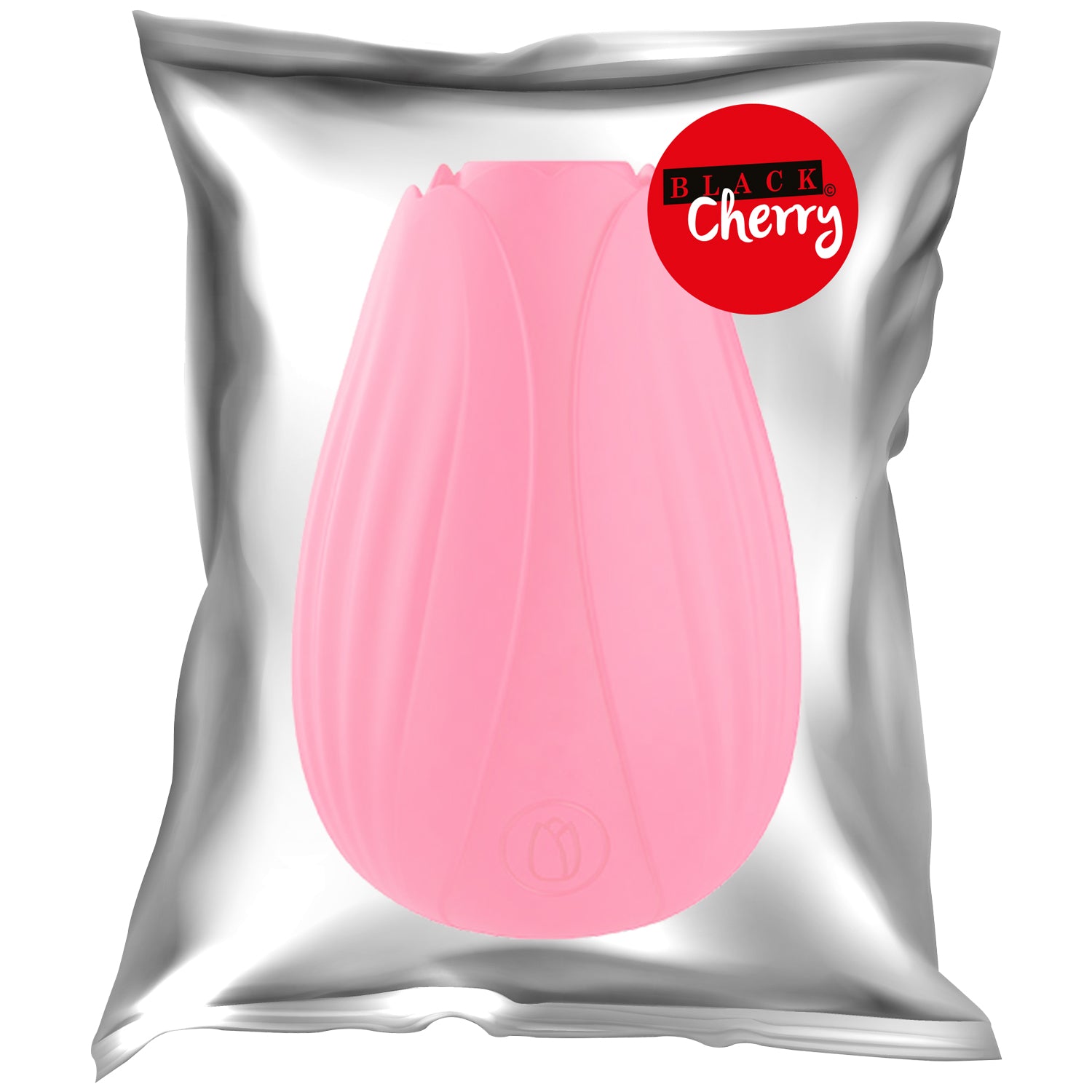 BLACK CHERRY TULIP SHAPED SUCTION VIBE - ROSA
