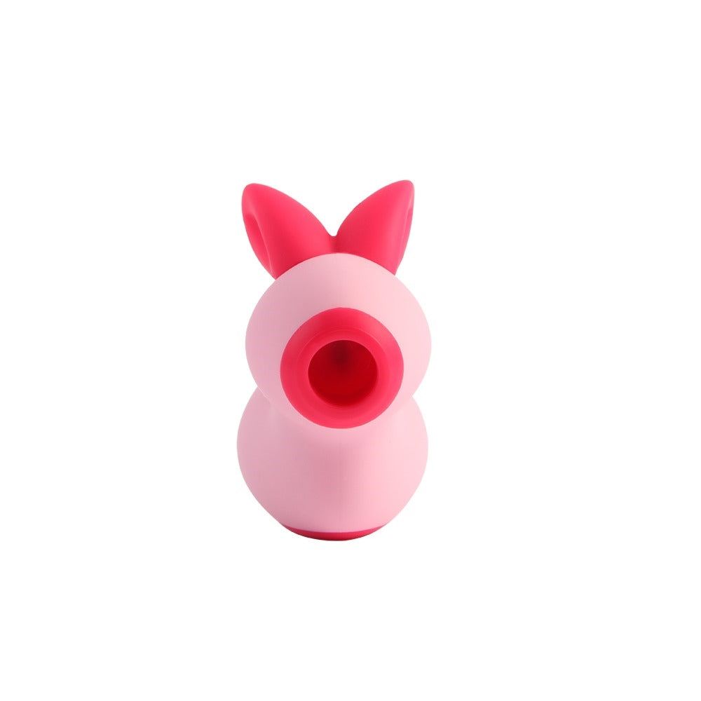 BLACK CHERRY RABBIT SHAPE SUCTION VIBE - ROSA