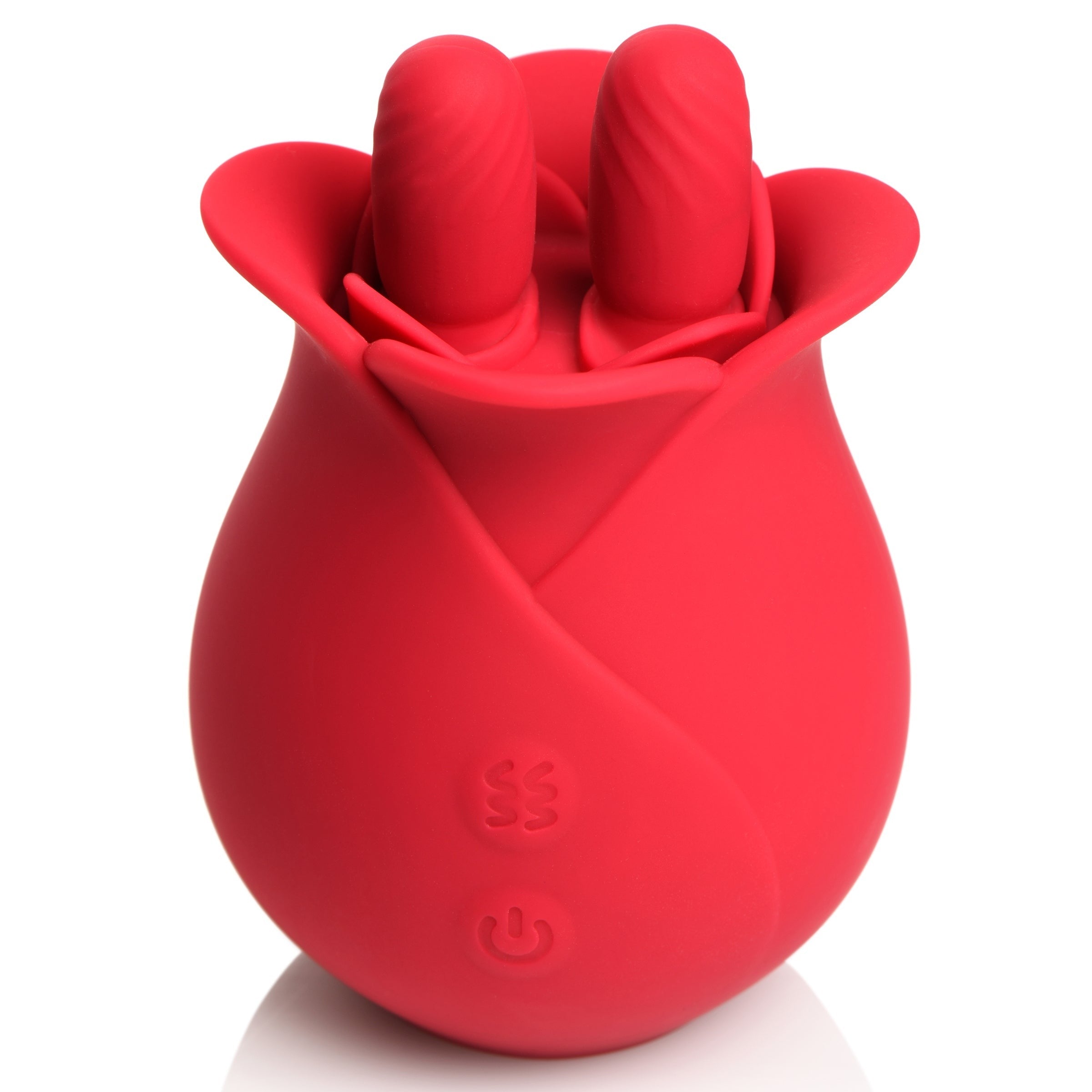 THE ROSE FONDLE 10X MASSAGING ROSE SILICONE CLIT STIMULATORS