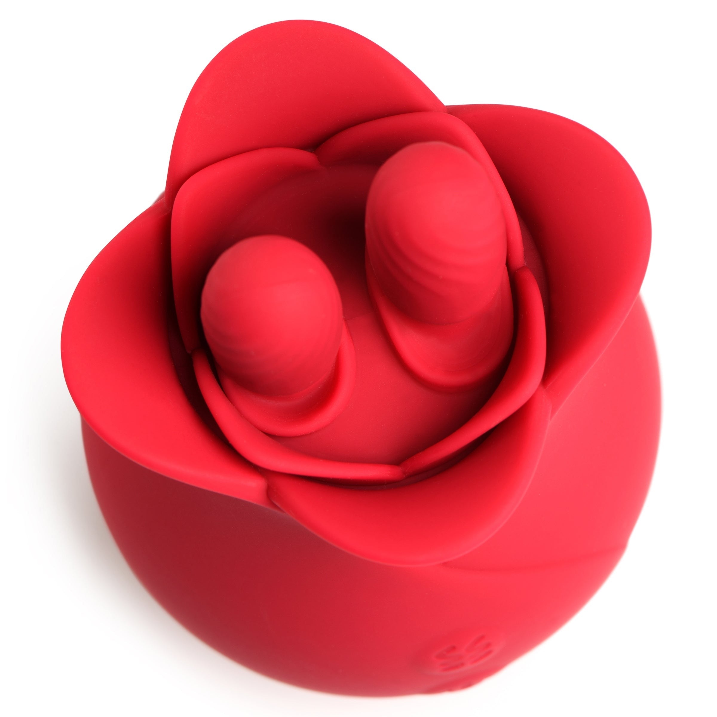 THE ROSE FONDLE 10X MASSAGING ROSE SILICONE CLIT STIMULATORS