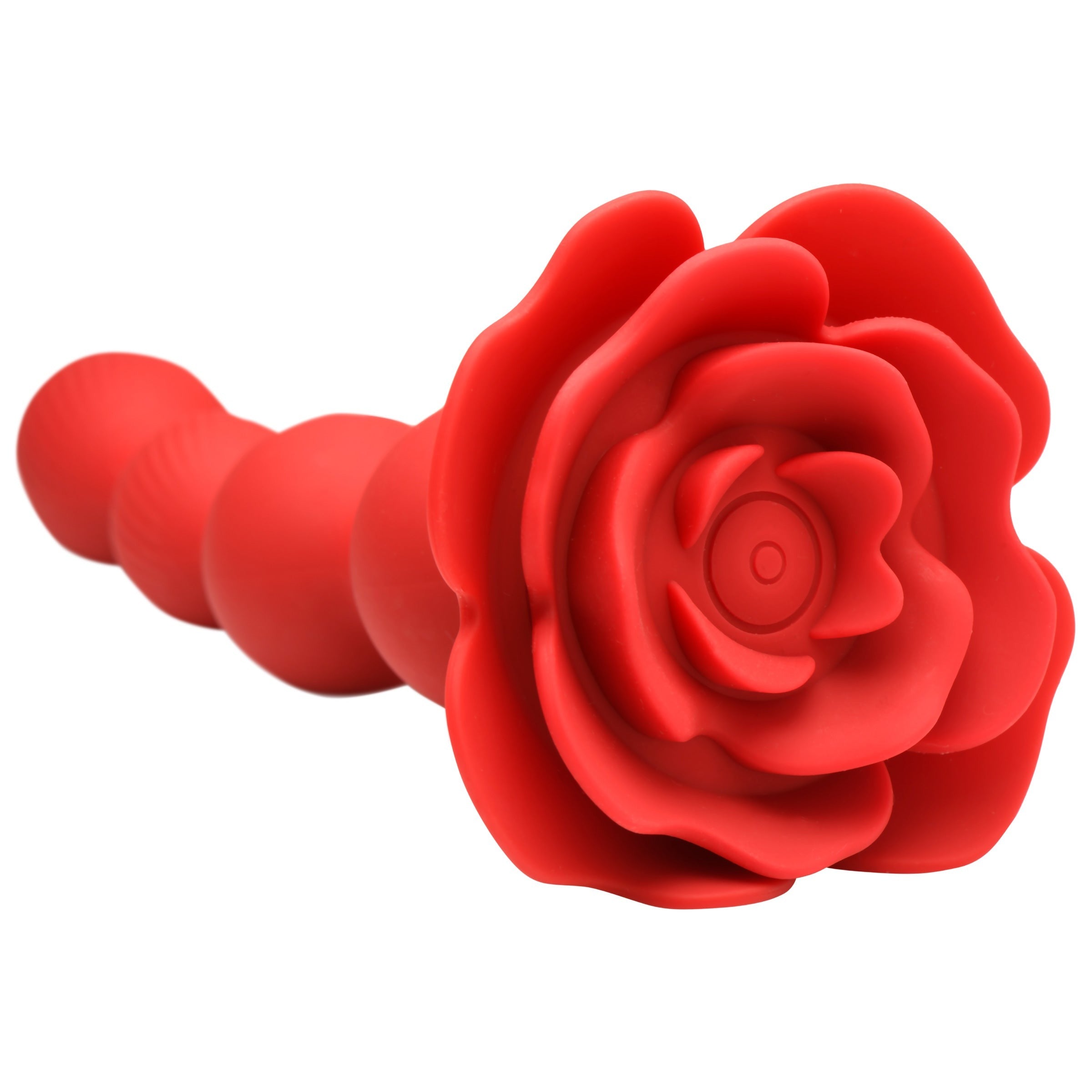 BLOOMGASM ROSE TWIRL 10X VIBRATING & ROTATING SILICONE ANAL BEADS