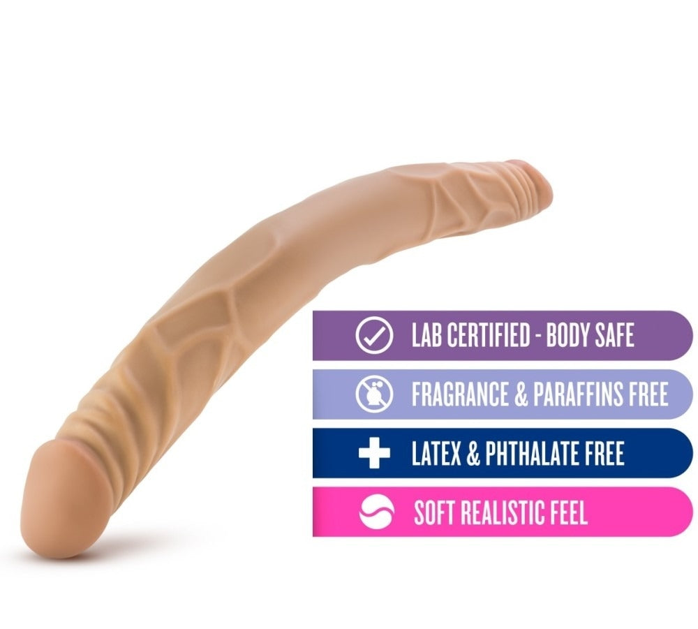 B YOURS 14” DOUBLE DILDO - LATIN