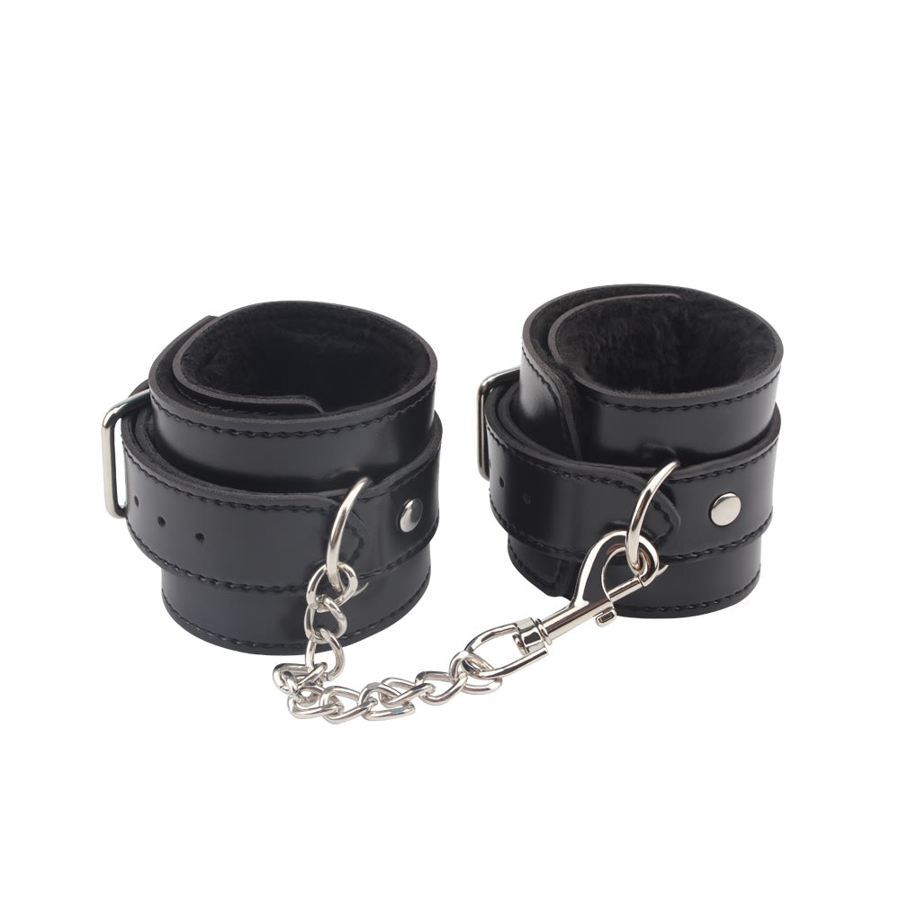 BEHAVE! OBEY ME LEATHER ANKLE CUFFS