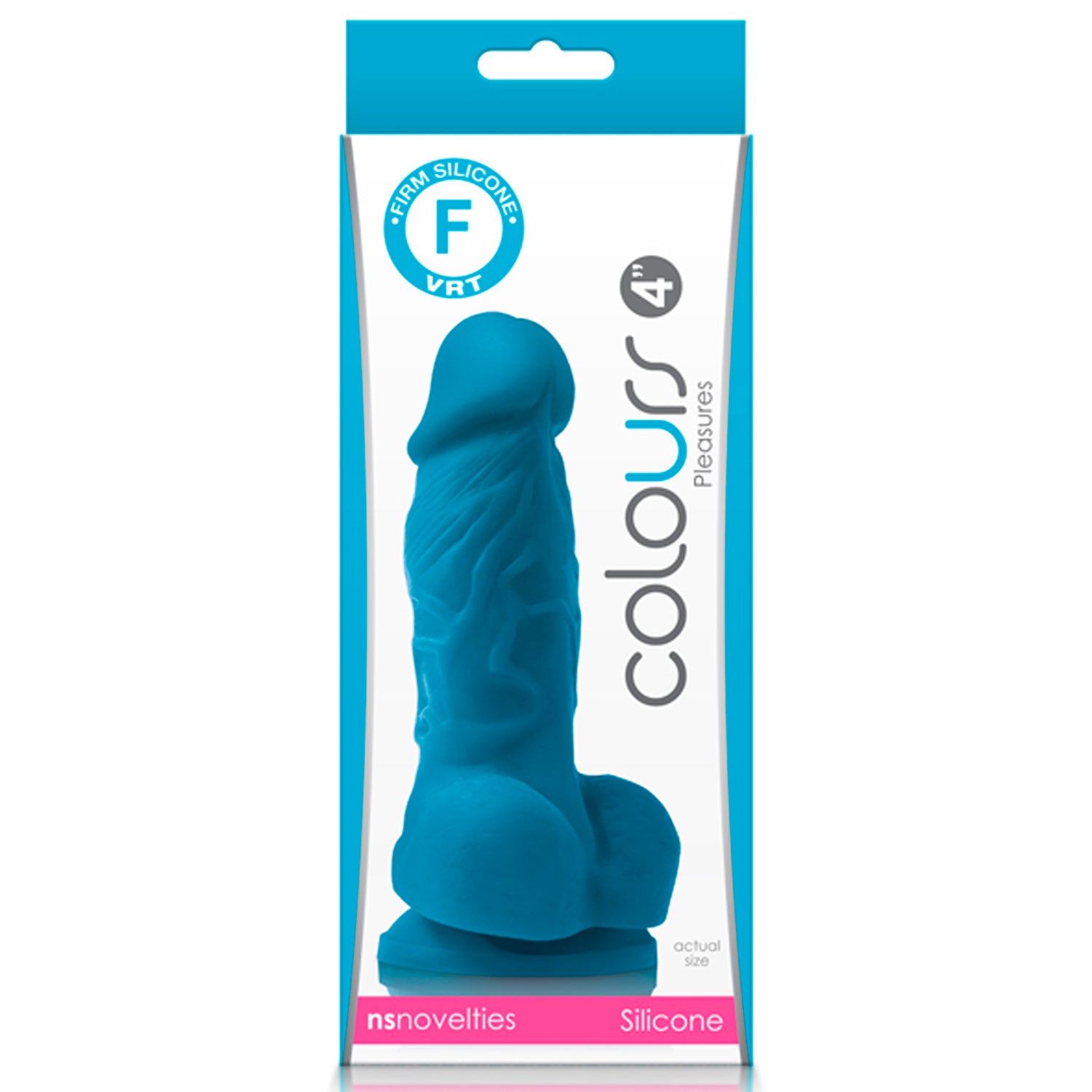 COLOURS PLEASURES 4" DILDO - AZUL