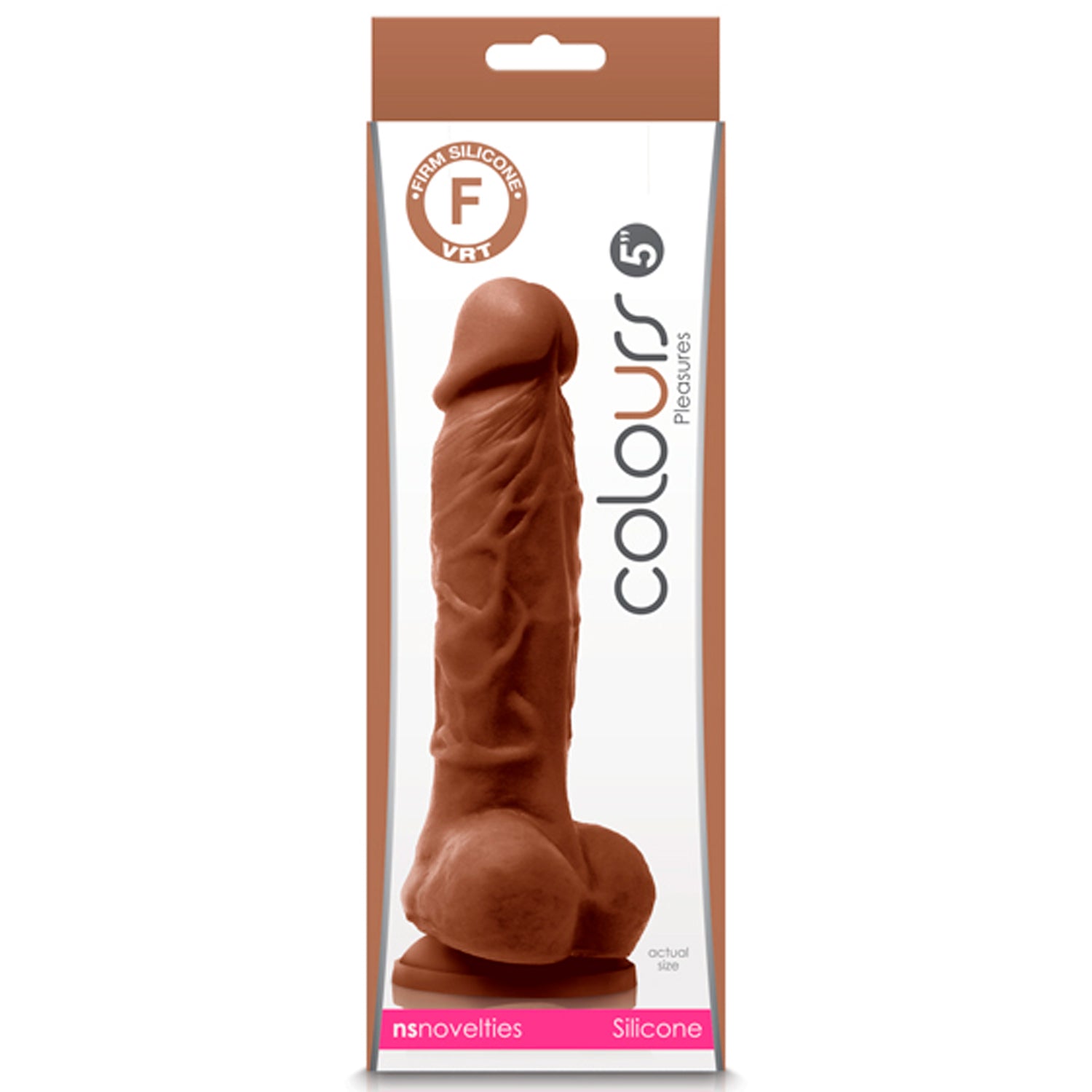 COLOURS PLEASURES 5" DILDO – CAFÉ