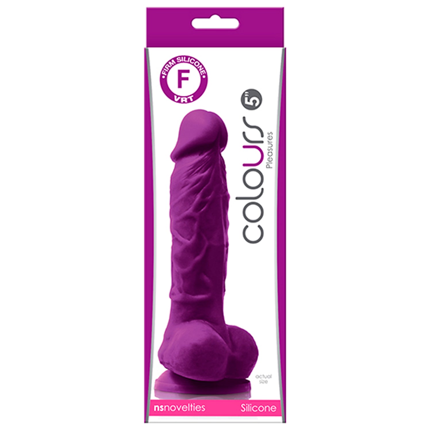 COLOURS PLEASURES 5" DILDO – MORADO