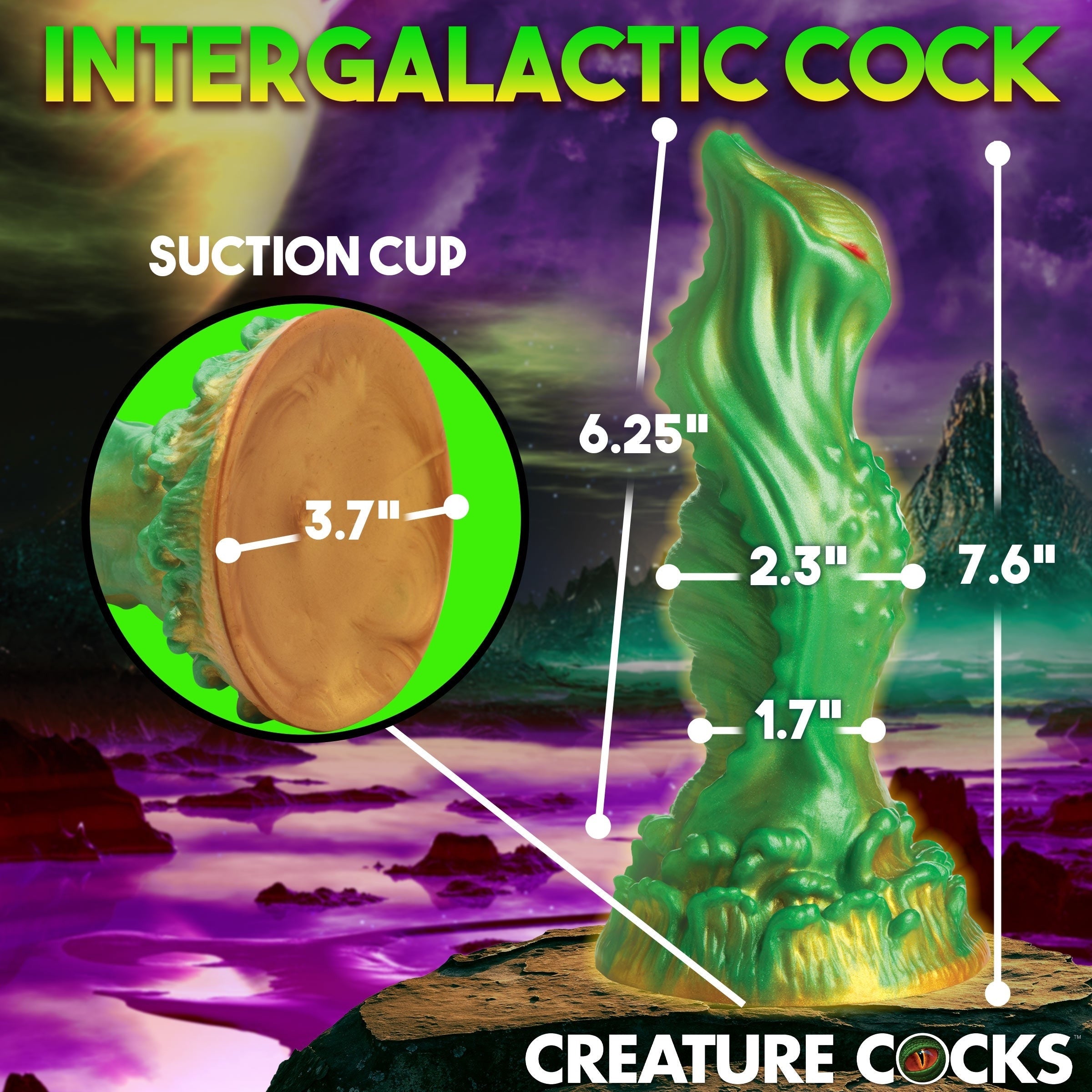 CREATURE COCKS NEBULA ALIEN SILICONE DILDO