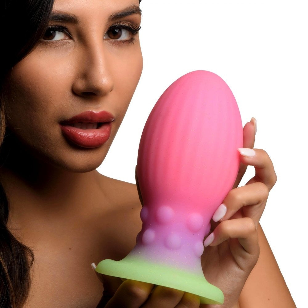 XL XCNO EGG GLOW IN THE DARK SILICONE EGG