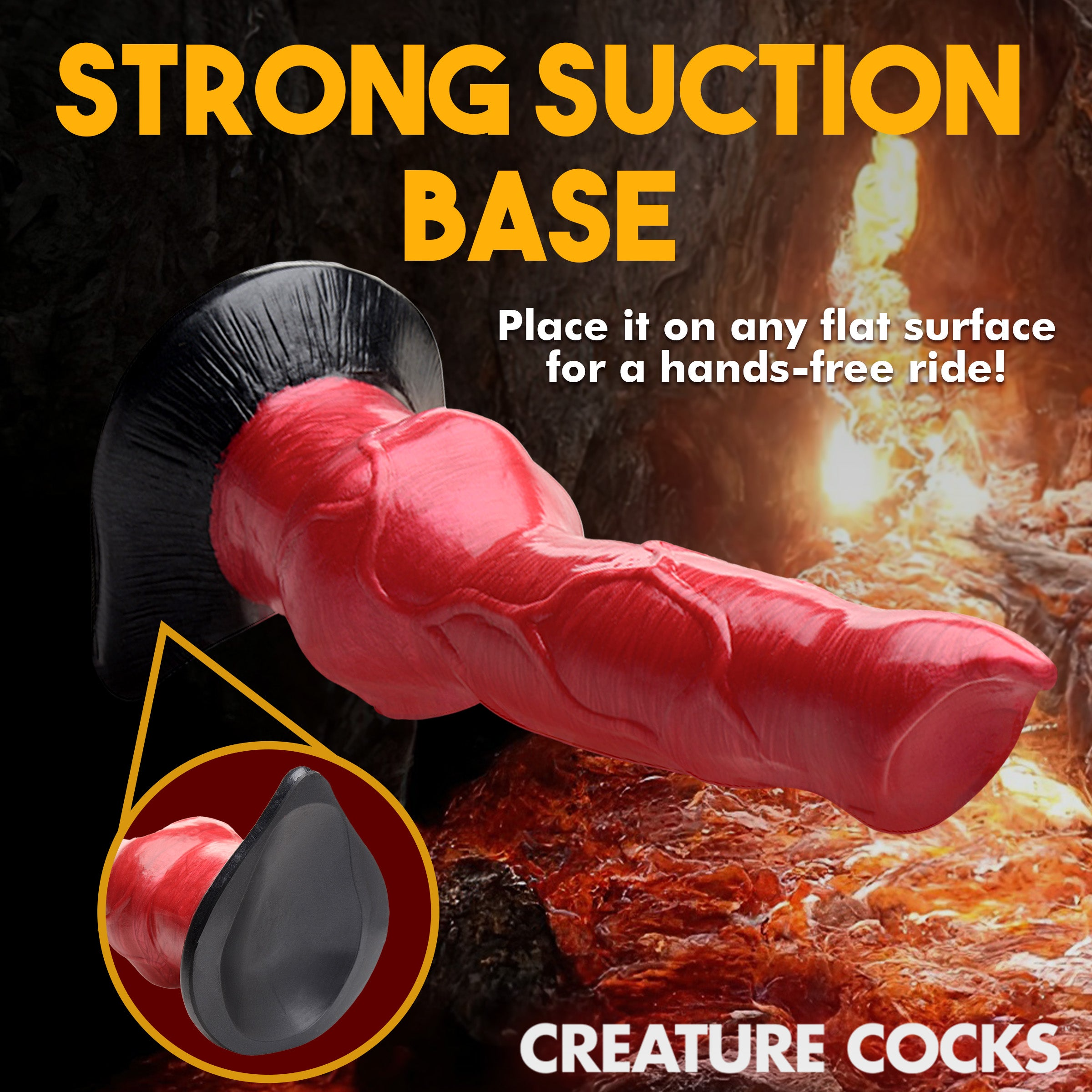 CREATURES COCKS HELL-HOUND CANINE SILICONE DILDO