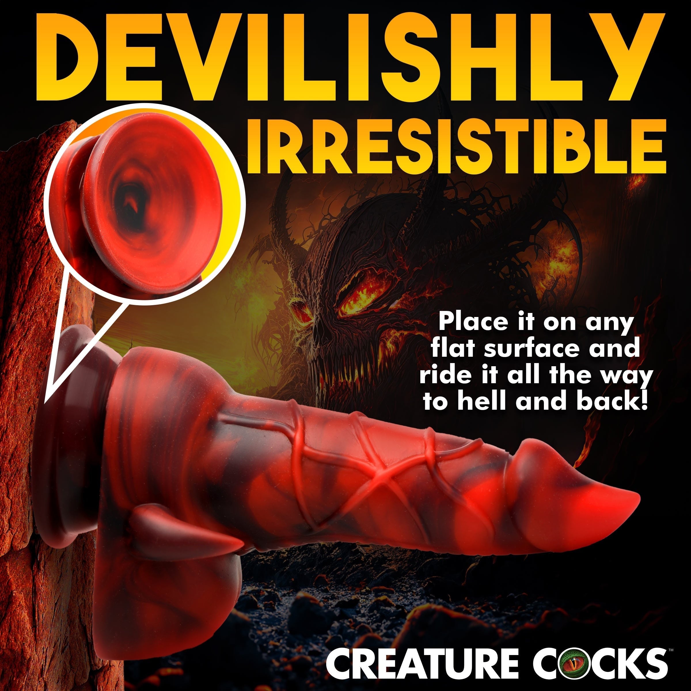 CREATURE COCKS HORNY DEVIL DEMON SILICONE DILDO