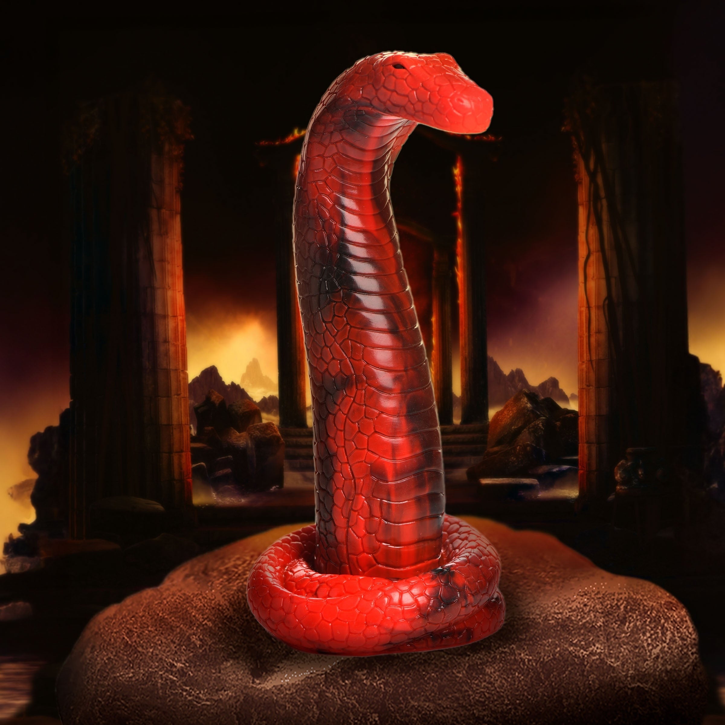 KING COBRA SILICONE DILDO