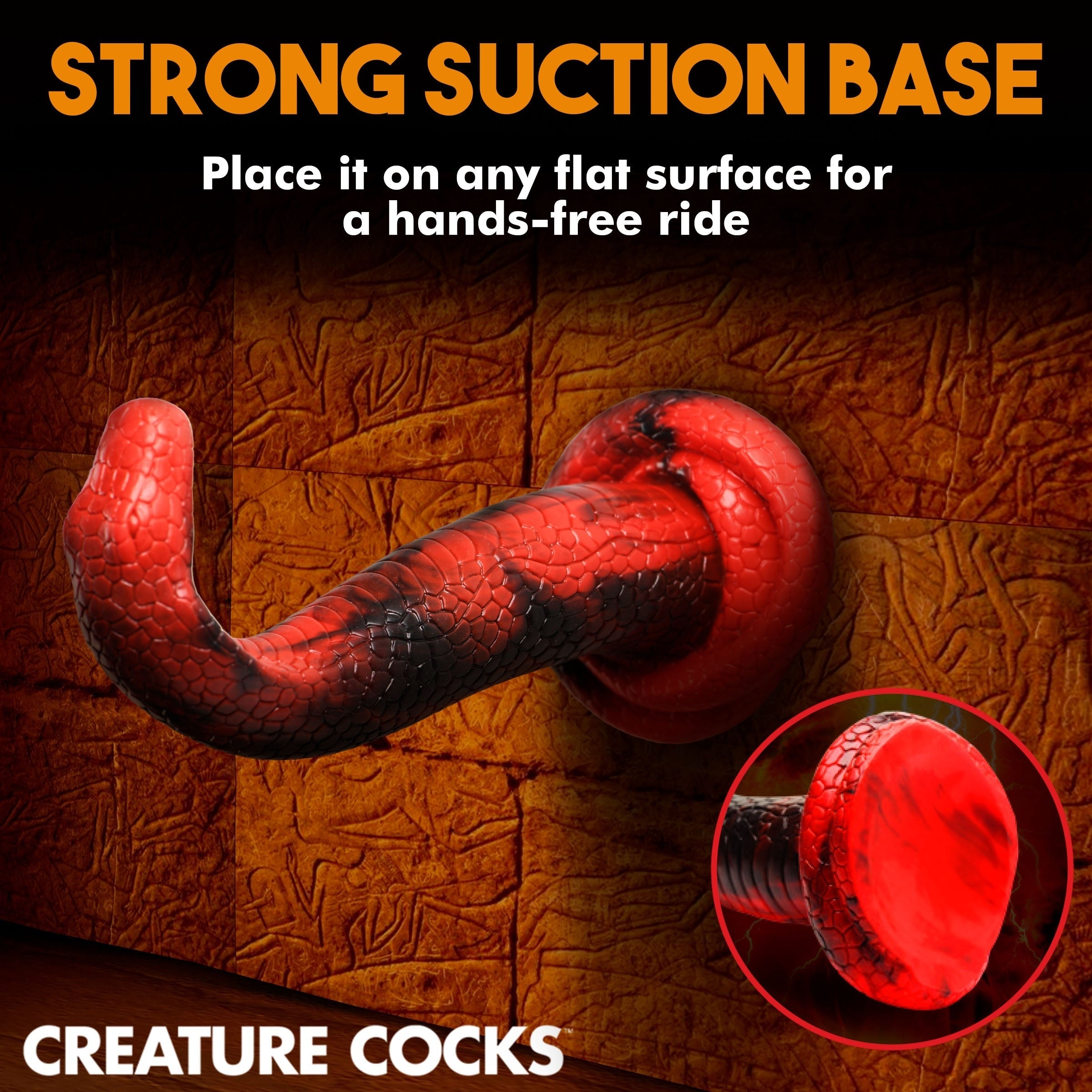 KING COBRA SILICONE DILDO