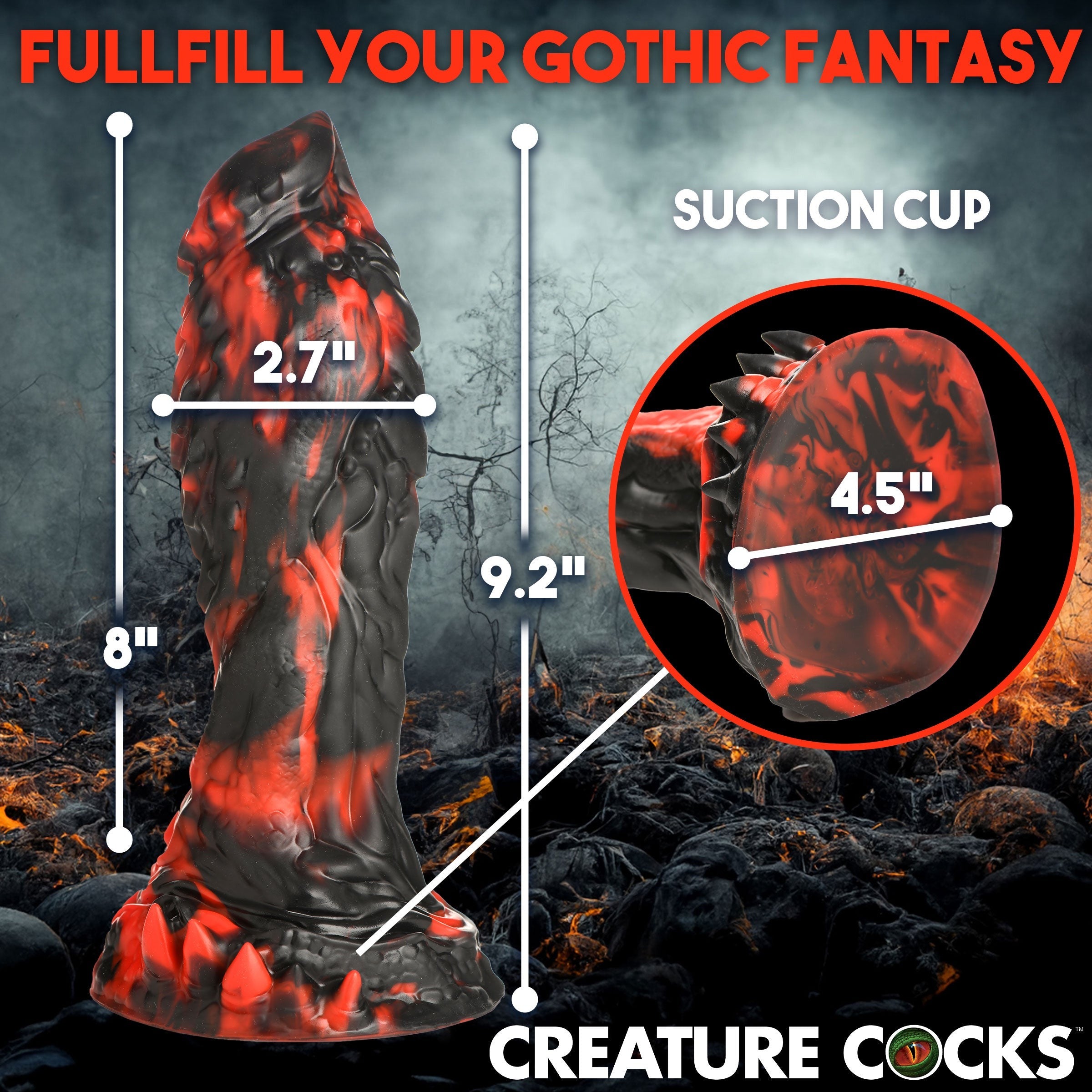 CREATURE COCKS REAPER SILICONE DILDO