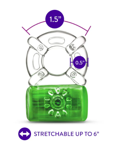 Play With Me - Pleaser Rechargeable C-Ring - Neon Green