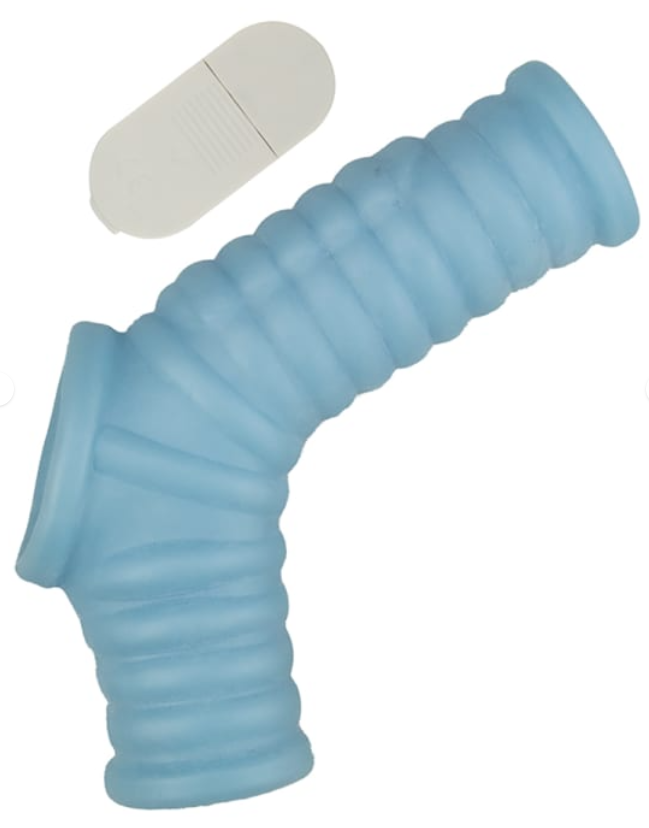 VIBRATING POWER SLEEVE RIBBED FIT - AZUL
