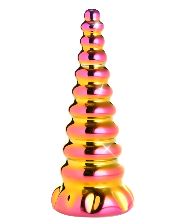 CREATURE COCKS TWILIGHT RAINBOW GLASS DILDO