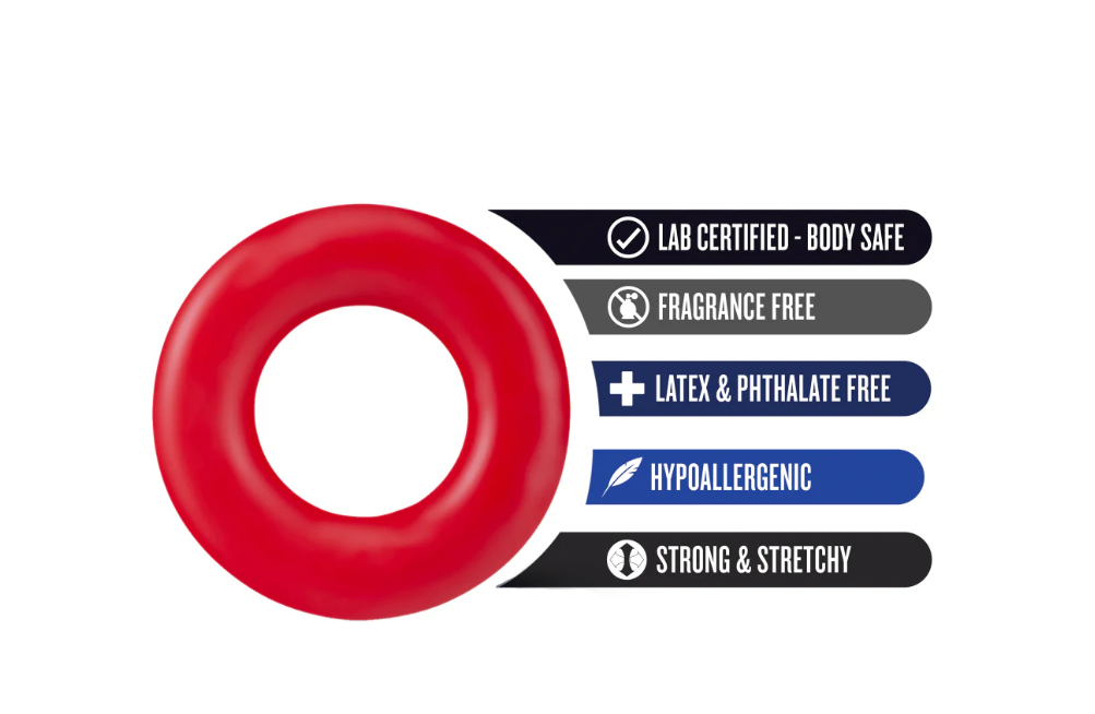 Stay Hard - Donut Rings - Red